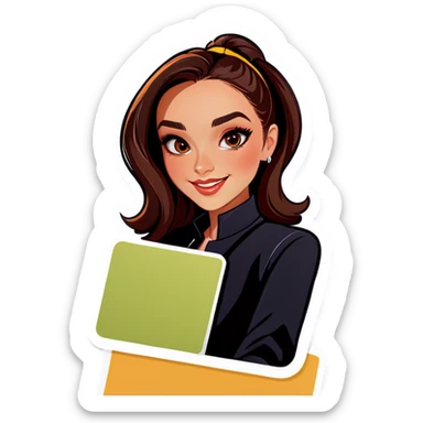 selfie of a stylish girl sticker
