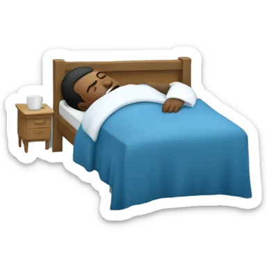 Teacher sleeping in a snowstorm sticker