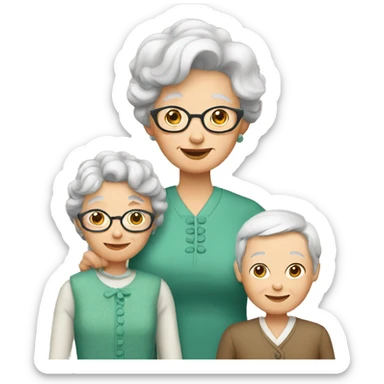 Granny with family sticker