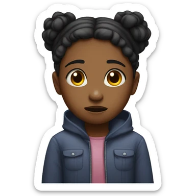 Broken hearted girl sticker