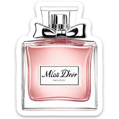 Miss dior perfume soft pink sticker