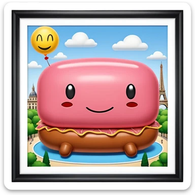  paris SPAM meat jeff koons style inflatable sculpture art  sticker