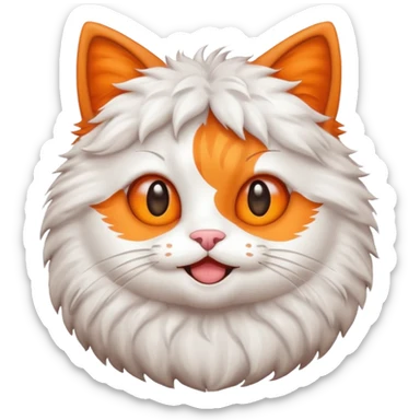 Cute emoj very cutie Cat Hi natural  sticker
