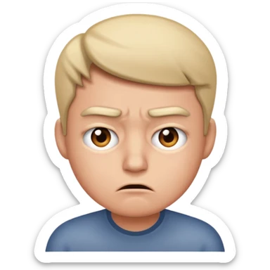 Annoyance/anger - feeling of irritation or displeasure' sticker