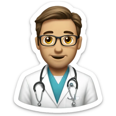 Doctor reversing a vasectomy sticker