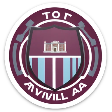aston villa badge sticker