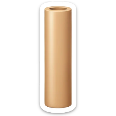Long skin colored cylinder sticker