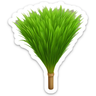 Sauna grass broom sticker