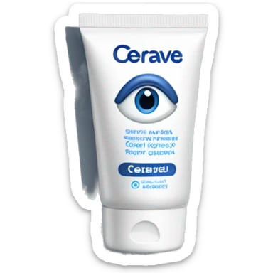 eye cream bottle with label cerave style  sticker