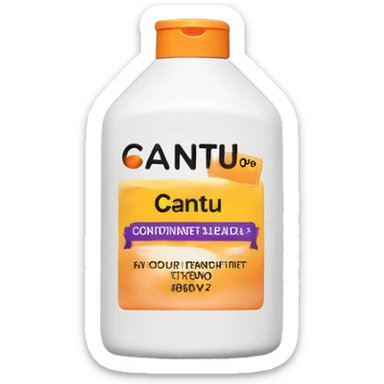 bottle of hair conditioner with a label that says cantu sticker