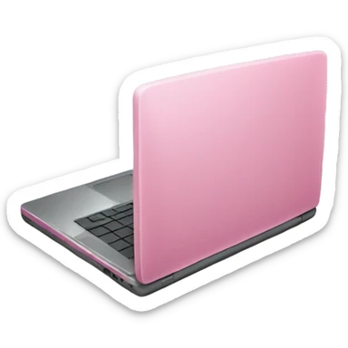 pink laptop  sticker