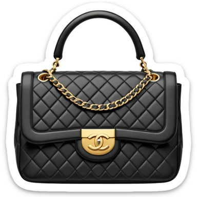 chanel bag color white with gold hardware sticker