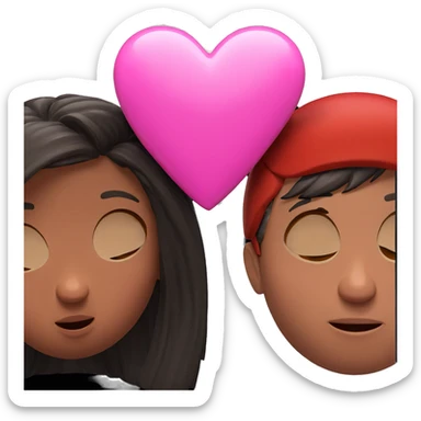 couple in love under stars sticker