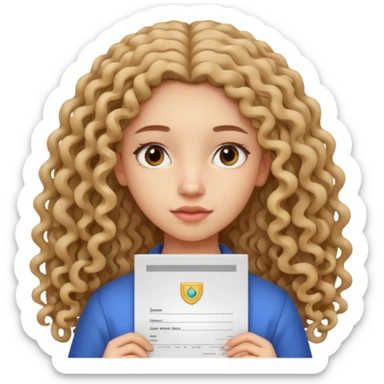 A girl with long curly hair sadly shows an IELTS certificate with a score of 3.0 sticker