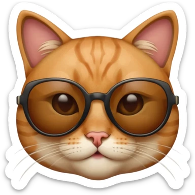 Cat with sunglassesu sticker