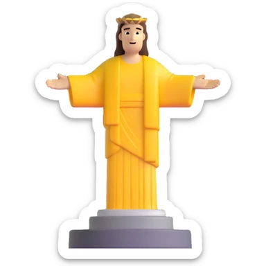 Christ the Redeemer statue in Rio de Janeiro sticker