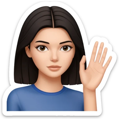 kendall jenner gibt einer anderen Frau die Hand sticker