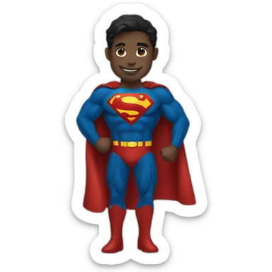 superman-black-costume sticker