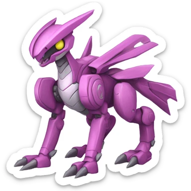  cool edgy Palkia-Genesect-Raptor full body sticker