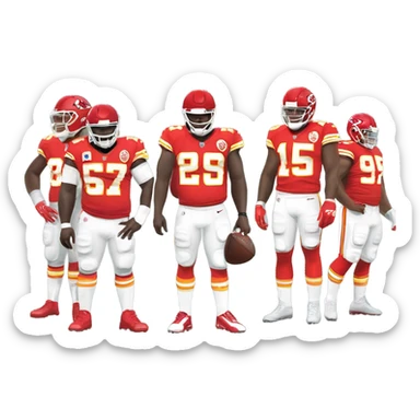 Kansas City chiefs losing in the nfl superbowl against the Philadelphia eagles  sticker