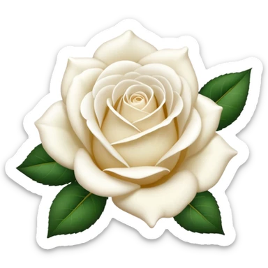 white roses only sticker