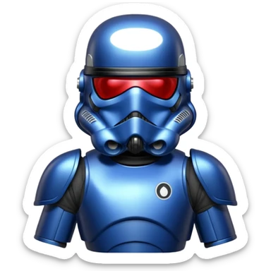 a blueberry star wars death trooper sticker