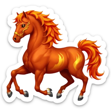 vietnamese fire horse sticker