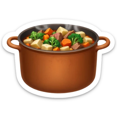 winter food in a nice pot  sticker