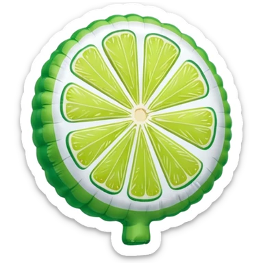 inflatable balloon lime slice pinata sticker
