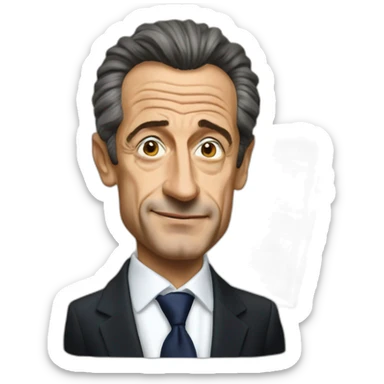 Sarkozy talk about his Audible book sticker