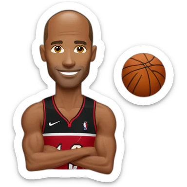 David Goggins in jersey of Miami Heat sticker