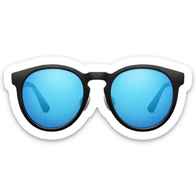 Sunglasses with the number 67 on them sticker