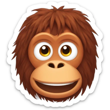 Harry styles as orangutan sticker