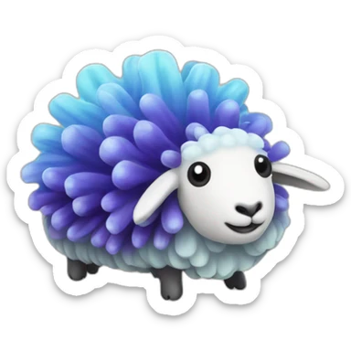 sea slug sheep sticker
