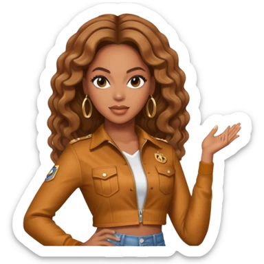 Beyonce from Destiny's Child sticker