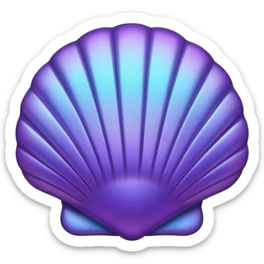shell purple sticker