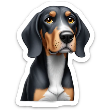 blue tick coonhound sticker