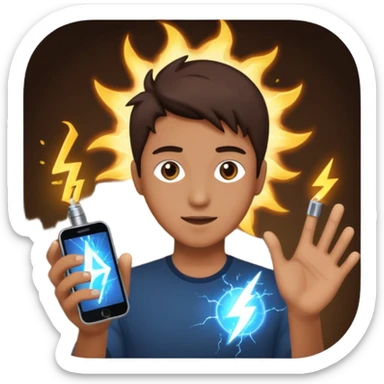 tecnologia y electricidad magia sticker