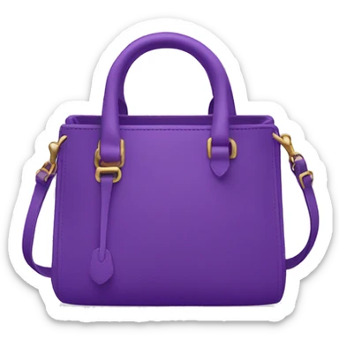 Purple designers small bag sticker