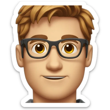 Peterparker with glasses sticker