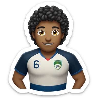 Rapaz de 20 anos moreno cabelo curto  e preto e gosta de jogar futebol  sticker