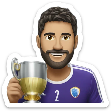 milei levantando una copa sticker