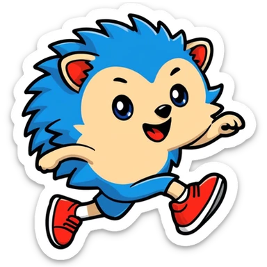 Sonic the hedgehog sticker