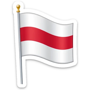 Flag of Otwock, Poland skandinavian style sticker