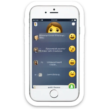 Account information for a mobile app sticker