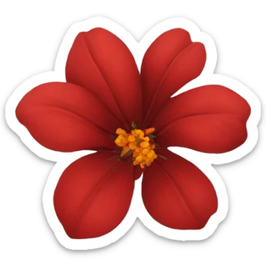 red flowers sticker