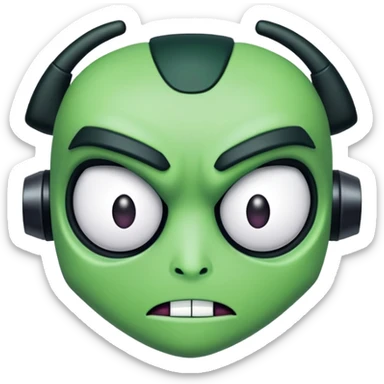 A invader zim character  sticker