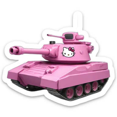hello kitty tank sticker