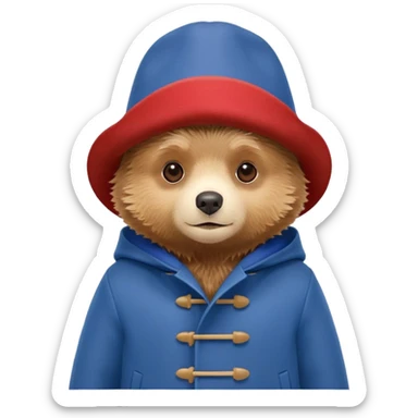 Paddington bear sticker