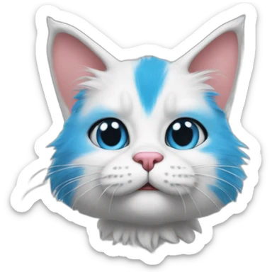 smurfcat we live we love we lie sticker